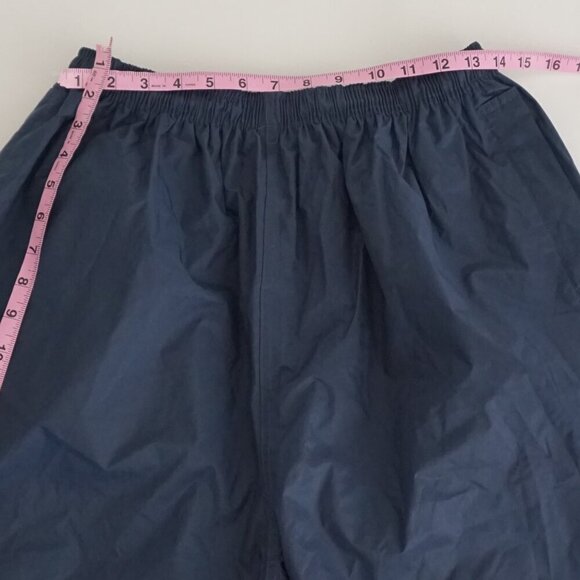 Vintage Wetskins Navy 100% Nylon Pvc Backing Waterproof Elastic Waist Pants XL - Picture 3 of 9